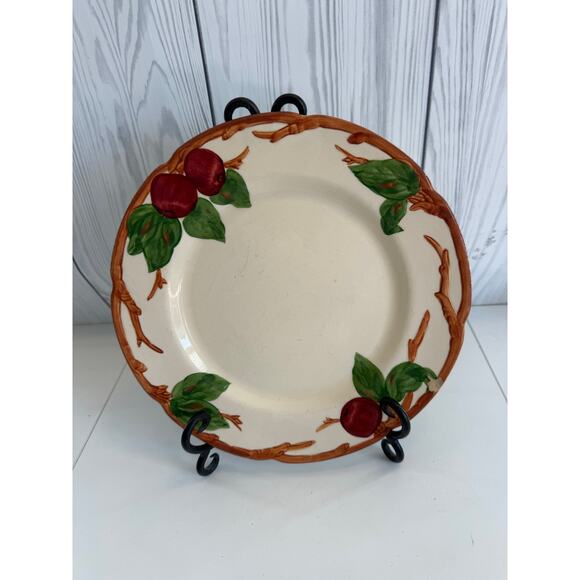 Franciscan Apple Dinner Plates England Earthenware Set Of 4 (2 Chipped) - Picture 1 of 11